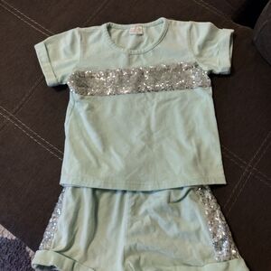 Kids Set with Sequin Detail